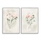 Stupell Industries Simple Watercolor Flowers 2 pc Framed Giclee Wall Art Set Design by Elizabeth Medley